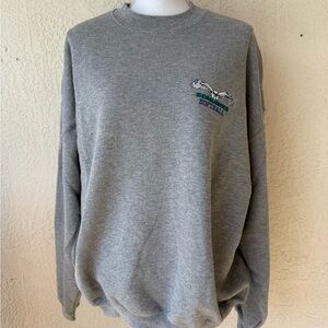 Vintage Seahawks Softball Jerzees Grey Sweater 2X Long Sleeve